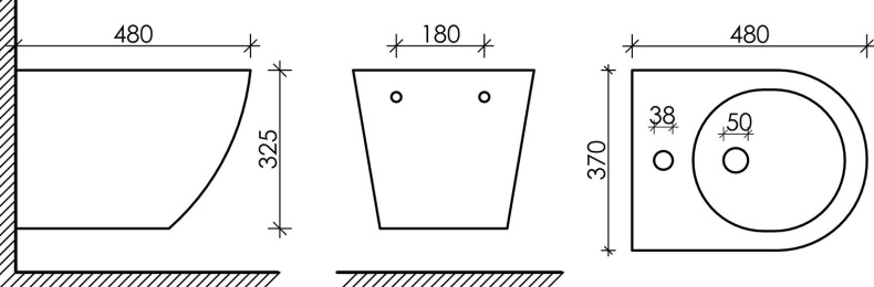 Биде подвесное Ceramica Nova Forma CN3010 - 1