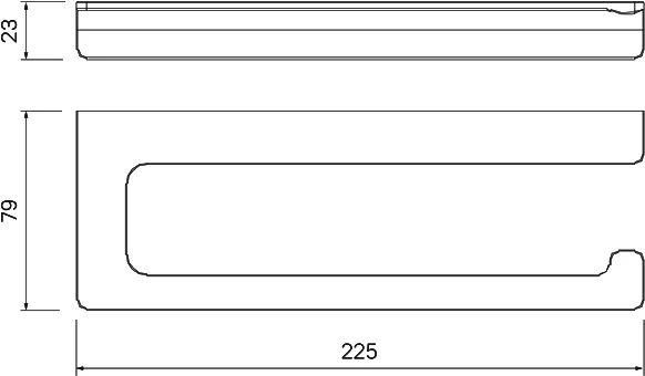 Держатель туалетной бумаги IDDIS Slide SLIBS00i43 открытый - 4