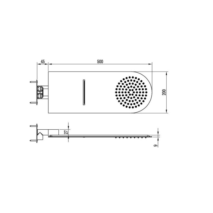 Верхний душ RGW Shower Panels SP-62 21140362-01 - 1