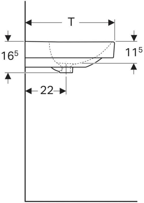 Раковина Geberit Smyle Square 90 500.251.01.1 - 4