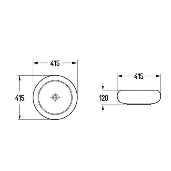 COMFORTY. Раковина COMFORTY 114MH светло серая матовая 00-00012229 - 9