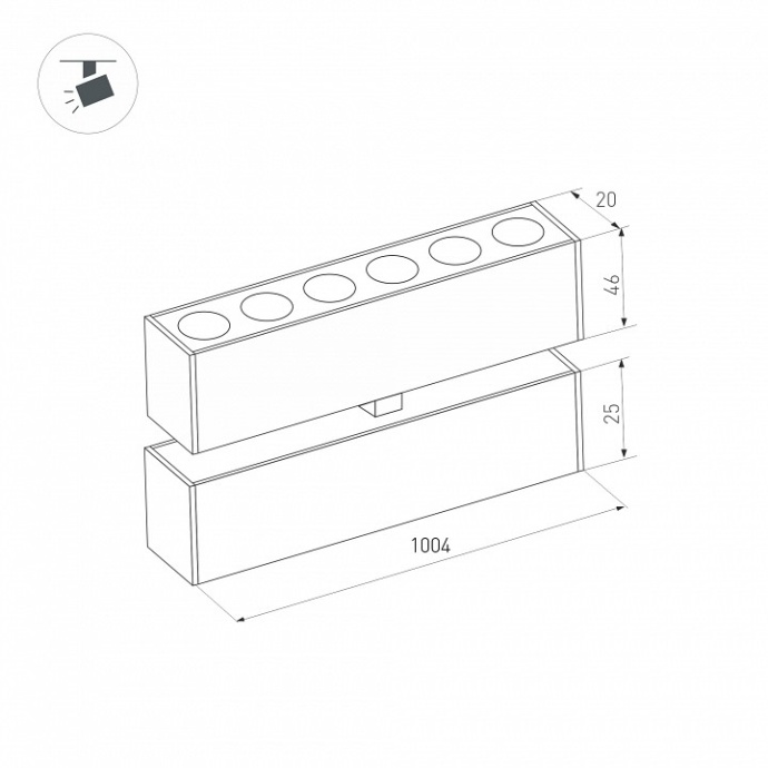 Трековый светодиодный светильник Arlight Mag-Dots-Fold-25-S1004-30W Day4000 034233 - 3