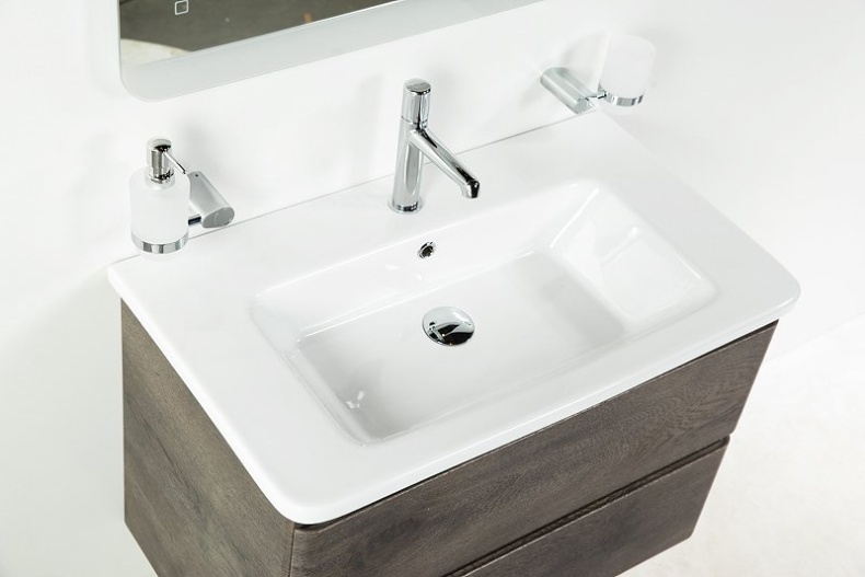 Комплект мебели BelBagno Albano 80 темное дерево нее - 9