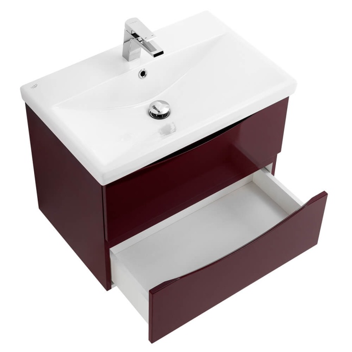 Тумба под раковину BelBagno Marino-Cer 70 бордовый MARINO-CER-700-2C-SO-BRDL-P - 6