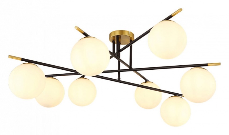 Потолочная люстра Arte Lamp Alcor A2224PL-8BK - 0