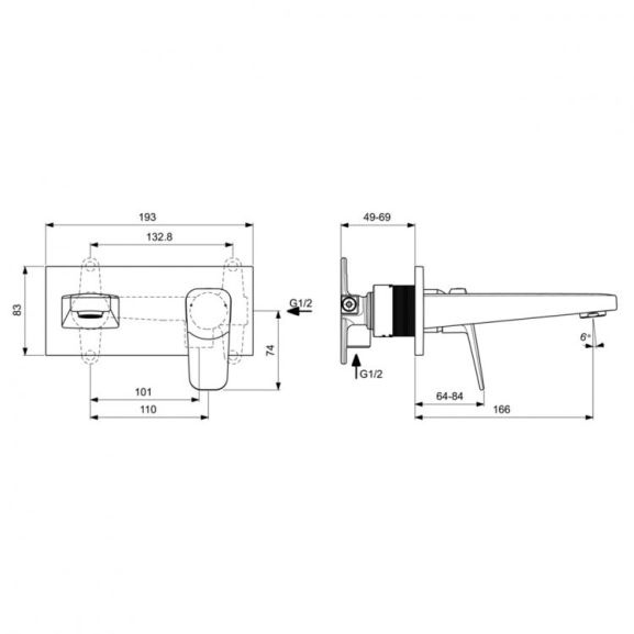 Смеситель для раковины Ideal Standard Ceraplan хром BD244AA - 2