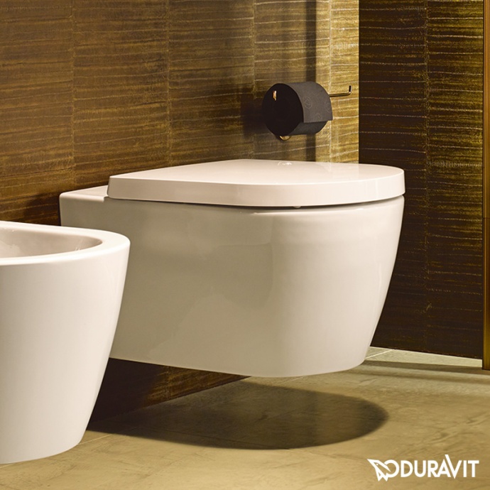 Унитаз подвесной Duravit Me by Starck с крышкой, белый (2529090000) - 2