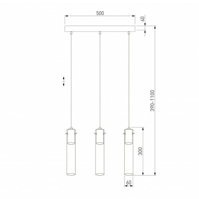 Подвесной светильник TK Lighting Look 855 Look Graphite - 1