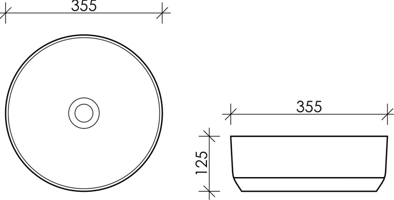 Раковина Ceramica Nova Element CN6006 белый матовый - 7