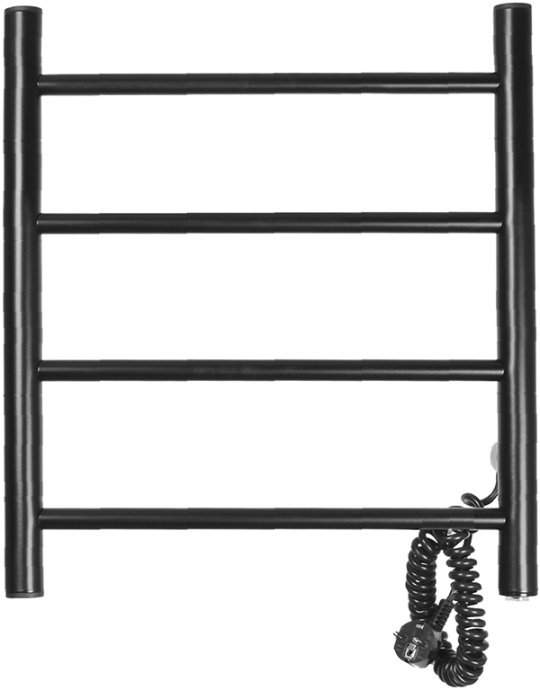 Полотенцесушитель электрический Domoterm Классик DMT 109-4 50x50 ЧРН EK R - 0