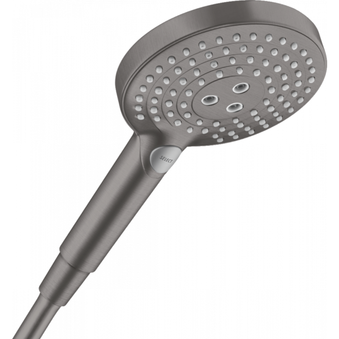 Ручной душ Hansgrohe Raindance Select S 120 3jet, шлифованный черный хром 26530340 - 0