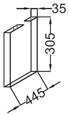 Ножки для мебели Jacob Delafon Odeon Up  EB889-NF - 1