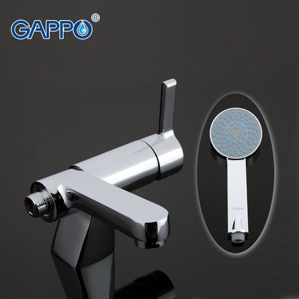 Смеситель для раковины с гигиеническим душем Gappo хром глянцевый G1204 - 4