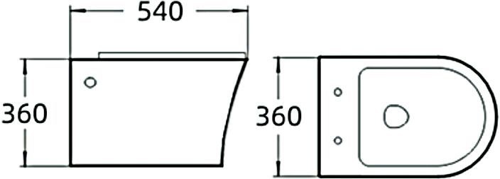 Унитаз подвесной SantiLine SL-5006 безободковый, с микролифтом - 1