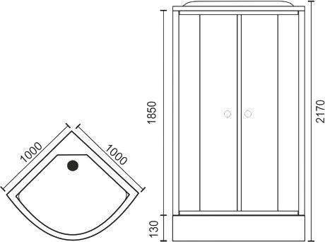 Душевая кабина Royal Bath RB 100HK6-WC RB100HK6-WC - 5