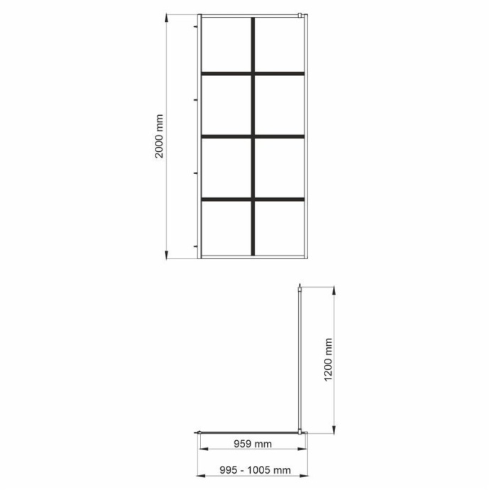 Душевая перегородка Wasserkraft Glan 66W44 - 1