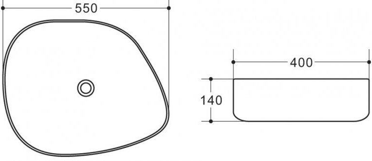 Раковина BelBagno BB1435-NERO - 2