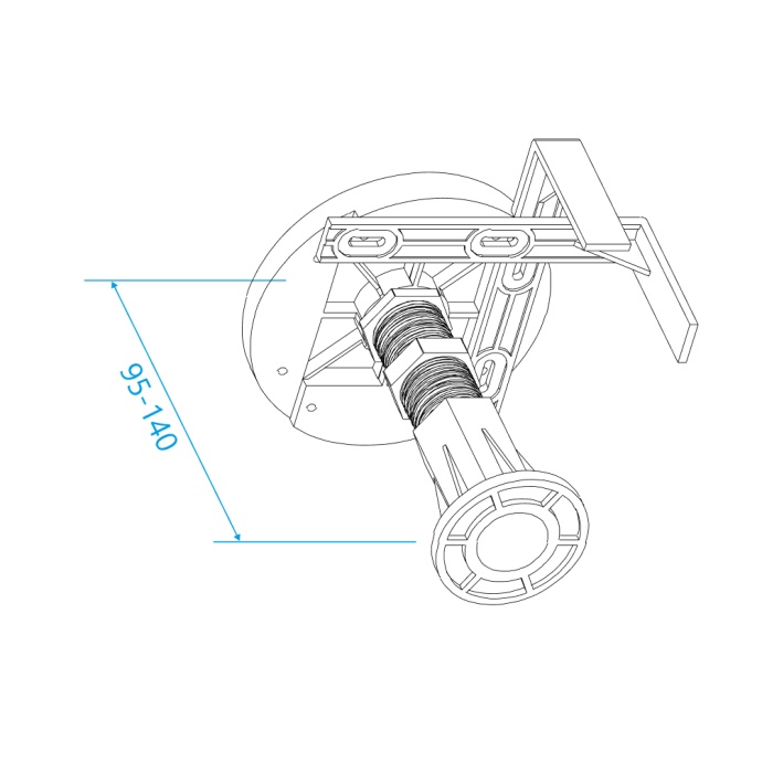 Ножки для поддона RGW N-01 (08)  (универсальные) (к GWS-01-31(BCF08)) 03230108-31 - 4