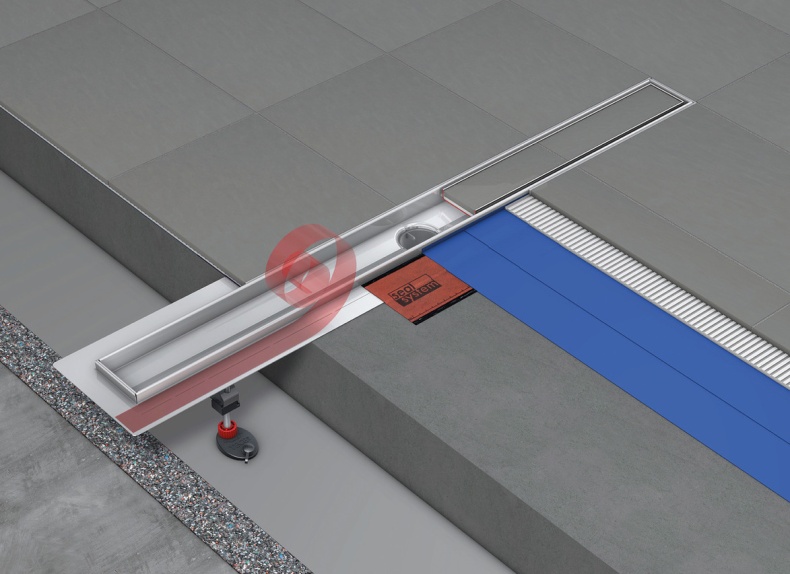 Душевой лоток TECE TECEdrainline 70 см под плитку с сифоном - 5