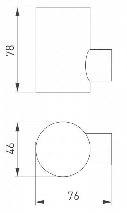 Уличный настенный светодиодный светильник Arlight LGD-Ray-Wall-R46-3W Day4000 033309 - 4