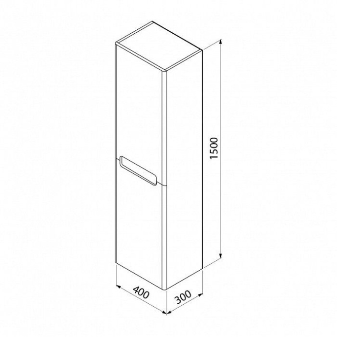 Шкаф-пенал IDDIS Edifice 40 подвесной белый  EDI40W0i97 - 2