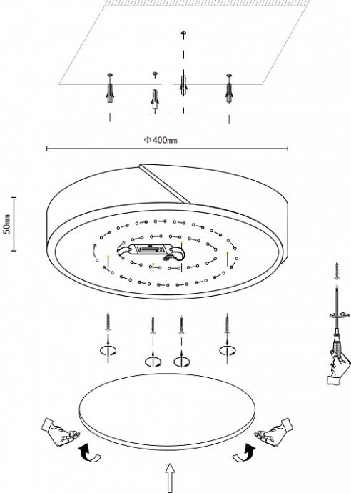 Накладной светильник Velante Velante 445-427-01 - 1