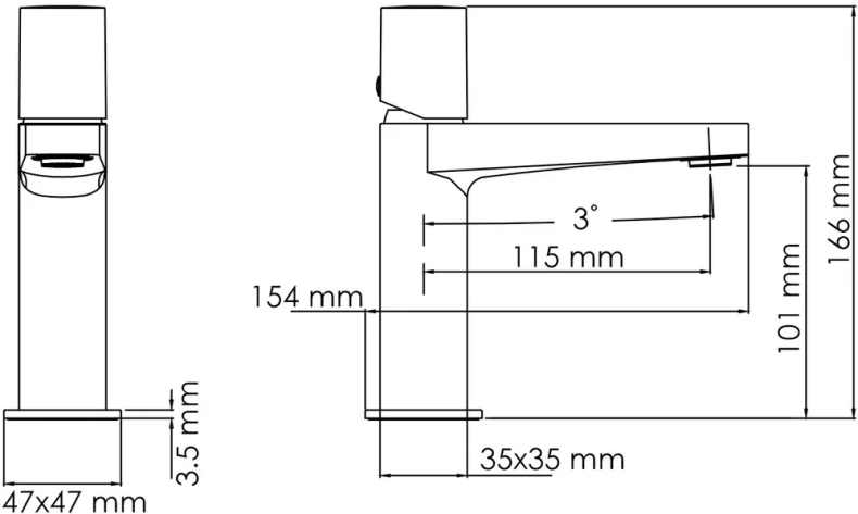 Смеситель для раковины Wasserkraft Naab хром 8603 - 9