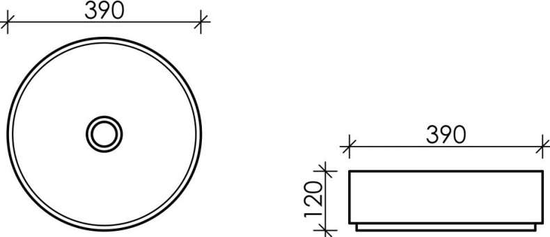 Рукомойник Ceramica Nova Element CN6022MLG - 1
