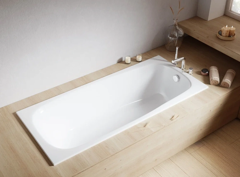 Ванна акриловая WHITECROSS Layla Slim 170x75 белый 0122.170075.100 - 1