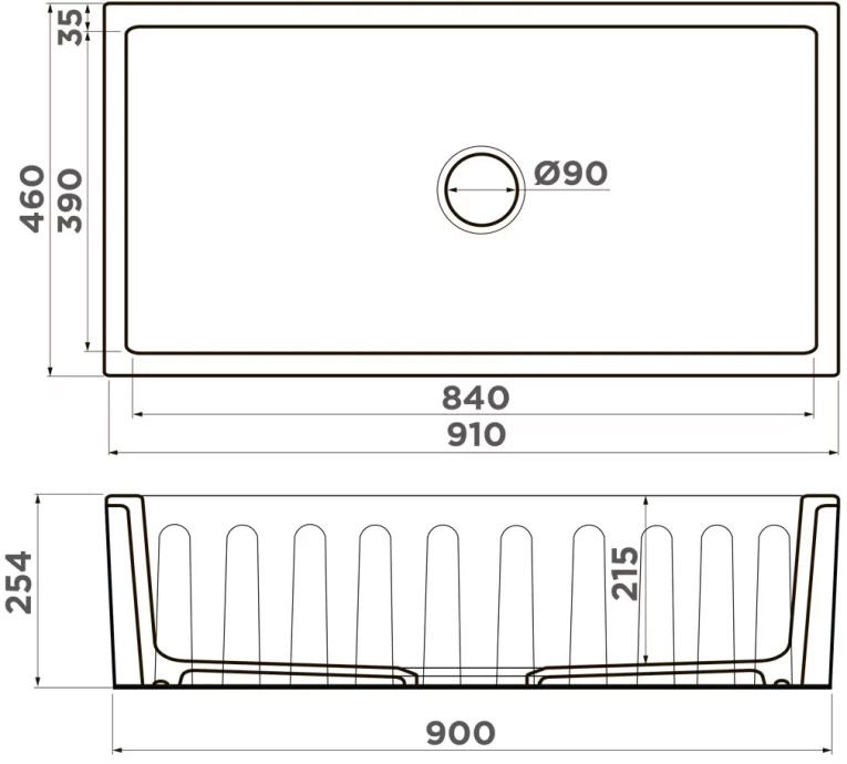 Мойка кухонная Omoikiri Mikura Natceramic/черный  4997087 - 1