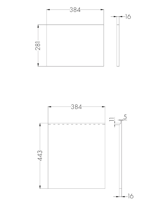 Фасад для тумбы Aquaton Лондри 40 темное дерево  1A274901LHDY0 - 2