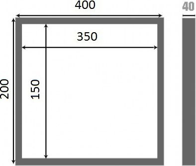 Люк настенный Люкер К 20x40 - 7