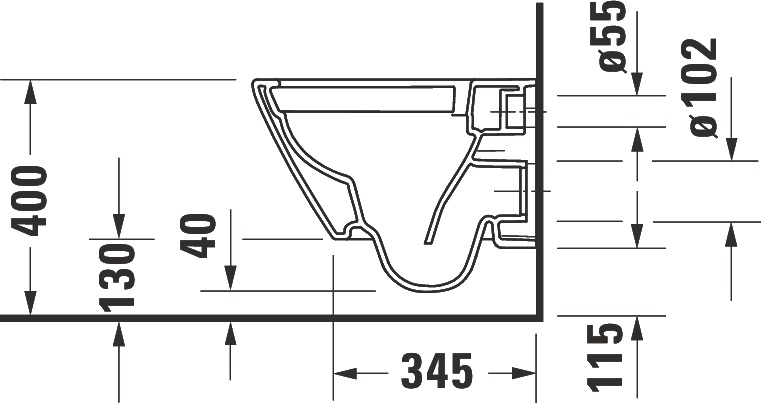 Чаша для унитаза подвесного Duravit D-Neo 2587090000 - 7