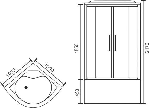 Душевая кабина Royal Bath RB 100BK6-WC RB100BK6-WC - 5