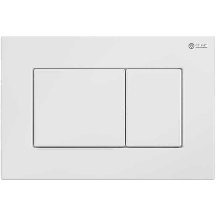 Кнопка смыва Point Ника белая матовая PN44081W - 0