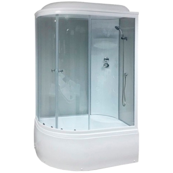 Душевая кабина Royal Bath BK 120x80 R профиль белый стекло прозрачное  RB8120BK4-MT-R - 0
