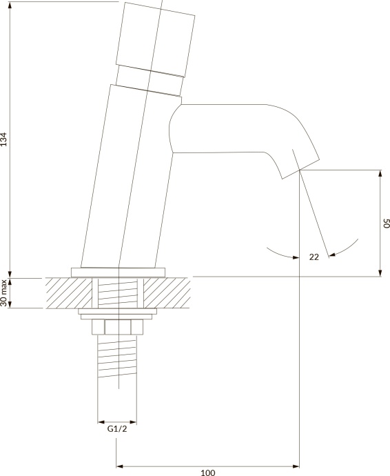 Кран Omnires Y Y1217CR для раковины, хром - 3