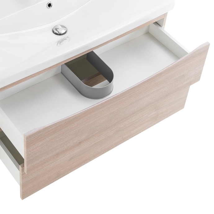 Тумба с раковиной Belbagno Marino-Cer 80 светлое дерево - 7