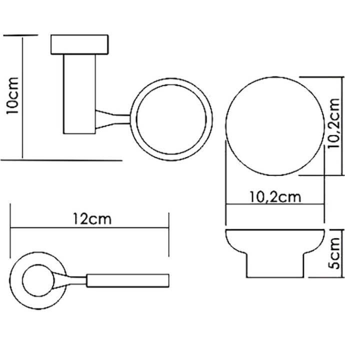 Мыльница с держателем Wasserkraft хром - белый K-24229 - 2