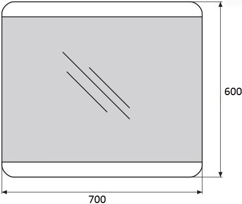 Зеркало BelBagno SPC-CEZ-700-600-LED-BTN - 4