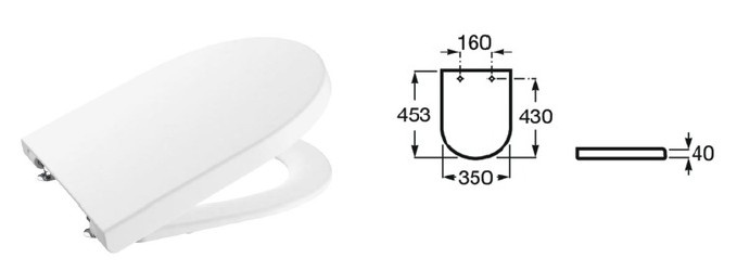 Комплект Roca Gap Round Rimless без клавиши смыва 893105000 - 2