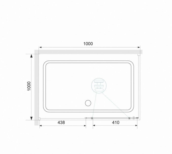 Душевой уголок RGW Stilvoll SV-42-1B 100x100 профиль черный стекло прозрачное 323242100-014 - 3