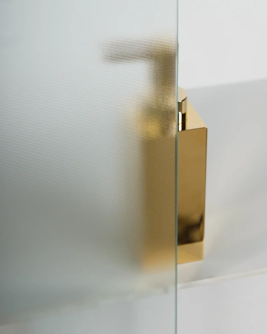 Душевой уголок BelBagno Uno 100х90 профиль хром стекло рифленое UNO-195-AH-2-100/90-P-Cr - 2