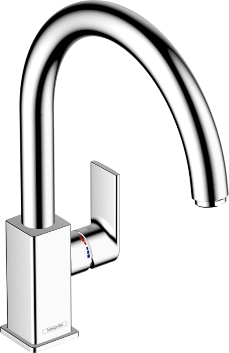 Смеситель Hansgrohe Vernis Shape M35 71871000 для кухонной мойки, хром - 0