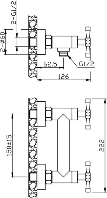 Смеситель Orange Mia для душа, матовый черный M34-320b - 6