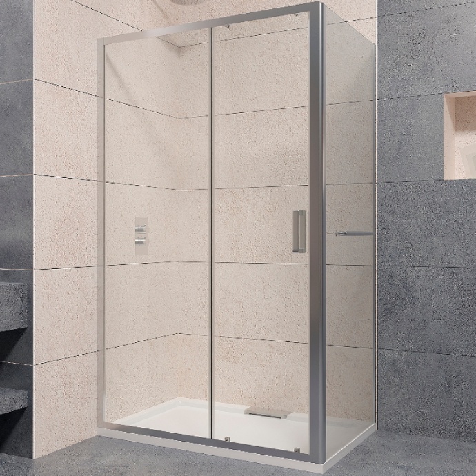 Душевой уголок RGW Passage PA-76-1 150x100 профиль хром стекло прозрачное 350876150-11 - 0