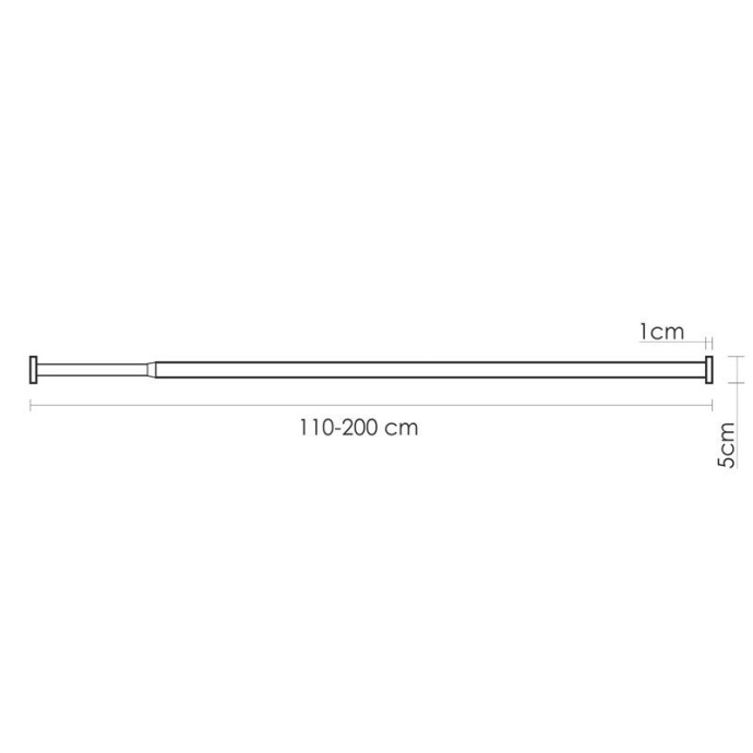 Карниз для ванной WassserKraft Kammel SC-831120, белый - 1