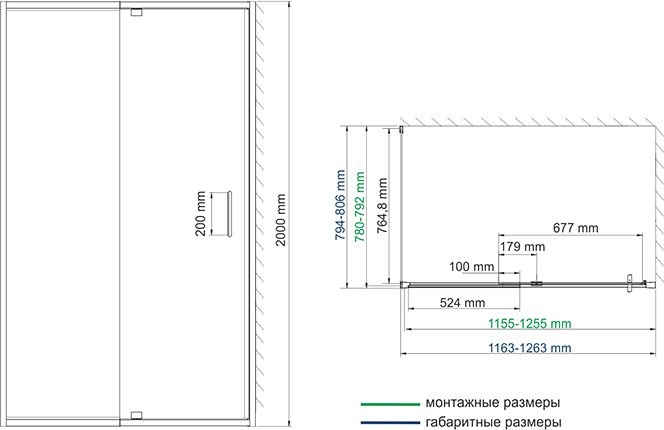 Душевой уголок Wasserkraft Berkel 48P06 120x80 см - 2