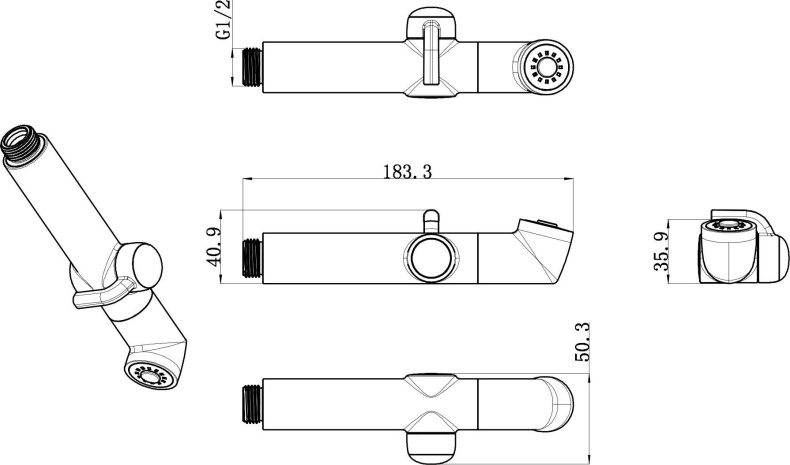 Гигиенический душ Lemark LM8092C - 1