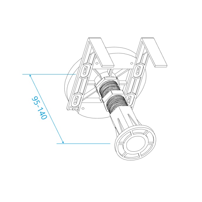 Ножки для поддона RGW N-01 (08)  (универсальные) (к GWS-01-31(BCF08)) 03230108-31 - 5